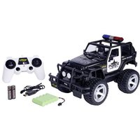 Carson Modellsport Jeep Wrangler Police 1:12 RC Einsteiger Modellauto Elektro Geländewagen RtR 2,4G von Carson Modellsport