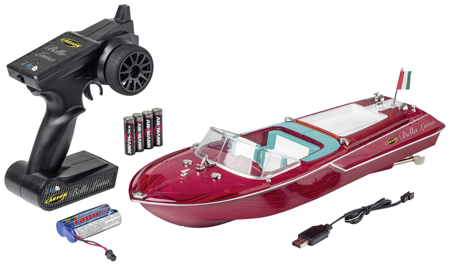 B-Ware Carson Modellsport Rc Motorboot Rt R 455 Mm Bootmodell Schiff Sportboot Kleinboot B-Ware Carson Modellsport Rc Motorboot Rt R 455 Mm Bootmodell Schiff Sportboot Kleinboot von Carson