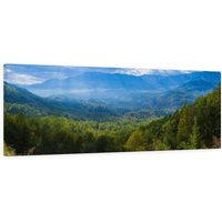 Bergkette Panorama Leinwand, Blue Ridge Mountains, Fotografie Druck, Wohnkultur, Landschaft Wandkunst, Wohnzimmer, Geschenke von CarsonZyliczPhoto