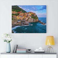 Cinque Terre Leinwand/Poster, Italien, Wandkunst, Berühmte Orte, Wohnkultur, Wandeinrichtung, Wohnzimmer, Geschenk von CarsonZyliczPhoto