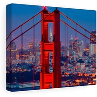 Golden Gate Bridge Leinwand/Poster Druck, San Francisco Kalifornien von CarsonZyliczPhoto