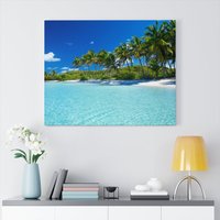 Palmen Leinwand/Poster Druck, Wand Dekor, Wohneinrichtung, Landschaft Wandkunst, Wohnzimmer, Geschenk von CarsonZyliczPhoto