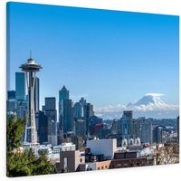 Space Needle X Mount Helena Fotografie Druck, Seattle Washington von CarsonZyliczPhoto