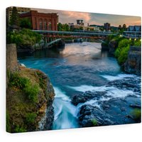 Spokane Washington Fotografie Druck, Home Decor, Leinwand Wandkunst, City Fotografie, Us Städte, Geschenk von CarsonZyliczPhoto