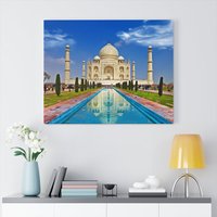 Taj Mahal Leinwand/Poster Druck, Agra India von CarsonZyliczPhoto