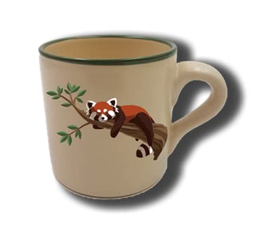 Carstens Keramik® Namenstasse Roter Panda - Tasse mit Namen Roter Panda - Handgefertigt in Deutschland von Carstens Keramik