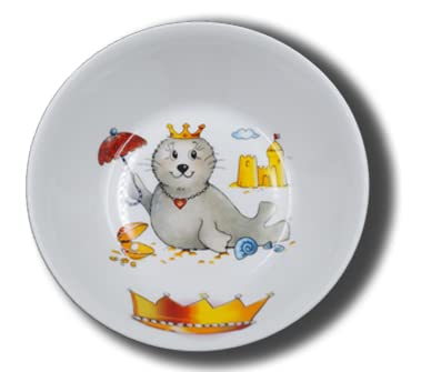 Carstens Keramik® Schale mit Namen Seehund Prinzessin Müslischale Schüssel aus Porzellan von Carstens Keramik
