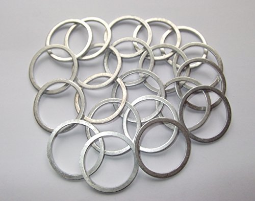 Cartec Alu-Dichtringe DIN 7603 Form A, Aluminium, 30 x 36 x 2 mm, Silber, 100 Stück von Cartec