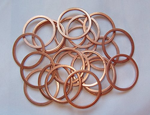50 Stück Kupferringe/Dichtringe/Kupfer Dichtung 38x44x2,0 mm Din 7603 Form A von Cartec