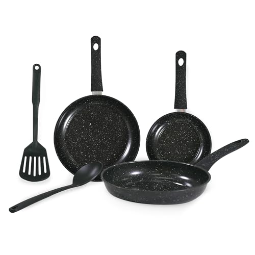 Carter & Clay 5-teiliges Antihaft-Kochgeschirr-Set mit Bratpfannen und Utensilien Carter & Clay 5-teiliges Antihaft-Kochgeschirr-Set mit Bratpfannen und Utensilien von Carter & Clay
