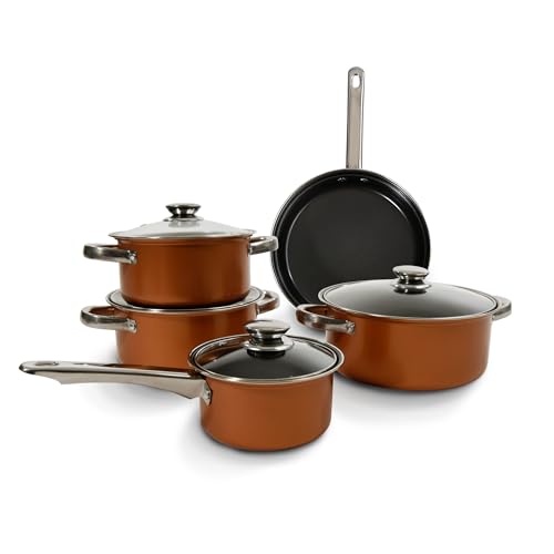 Carter & Clay 9-teiliges Antihaft-Kochgeschirr-Set aus Kupfer Carter & Clay 9-teiliges Antihaft-Kochgeschirr-Set aus Kupfer von Carter & Clay