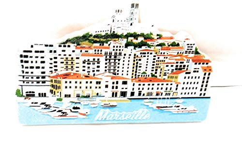 Magnet Marseille Hafen Souvenir France Cote d´Azur 9 cm Neu von Cartexpo