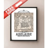 Kunstdruck Adelaide Australien Im Vintage Sepia Stil Kunstdruck Adelaide Australien Im Vintage Sepia Stil von CartoCreative