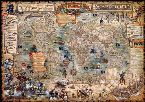 The Ages of Pirates Weltkarte: Rayworld Company The Ages of Pirates Weltkarte: Rayworld Company von Cartodirect