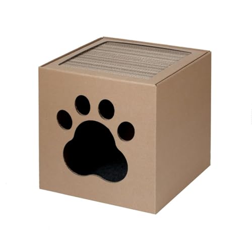 Carton+Pets Katzenkratzbaum Netti Bronze Karton 35x35x35cm von Carton+Pets