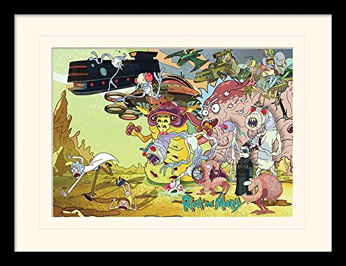 Cartoon Network Rick and Morty Creature Barrage Memorabilia, Mehrfarbig, 30 x 40cm von Cartoon Network