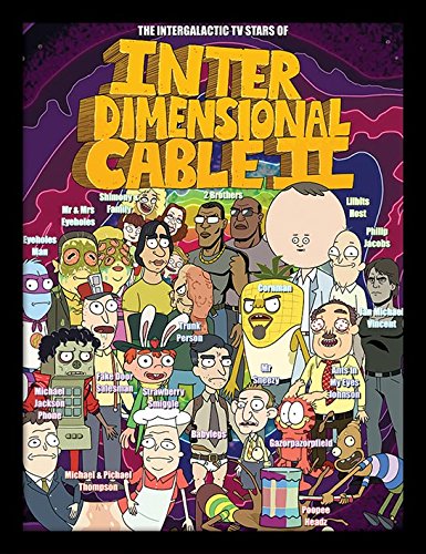 Cartoon Network Rick and Morty Stars of Interdimensional Cable Memorabilia, Mehrfarbig, 30 x 40cm von Cartoon Network