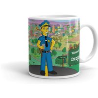 Polizist Kaffeebecher Mit Benutzerdefinierte Cartoon-Porträt, Strafverfolgung Tasse, Becher, Stellvertretender Sheriff, Polizei Sergeant von CartoonPortrait