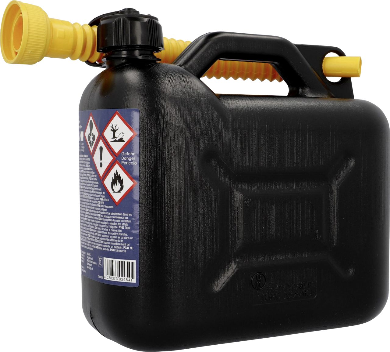Cartrend Benzinkanister 5 Liter Volumen Kunststoff schwarz von Cartrend