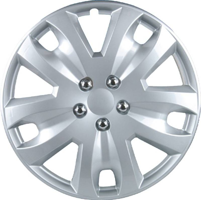 Cartrend Radzierblenden Hockenheim 40 cm (16 Zoll) silber 4 Stück von Cartrend