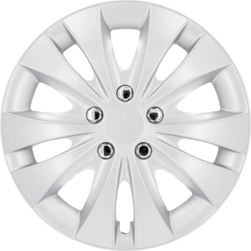Cartrend Radzierblenden Storm 35 cm (14 Zoll) silber 4 Stück von Cartrend
