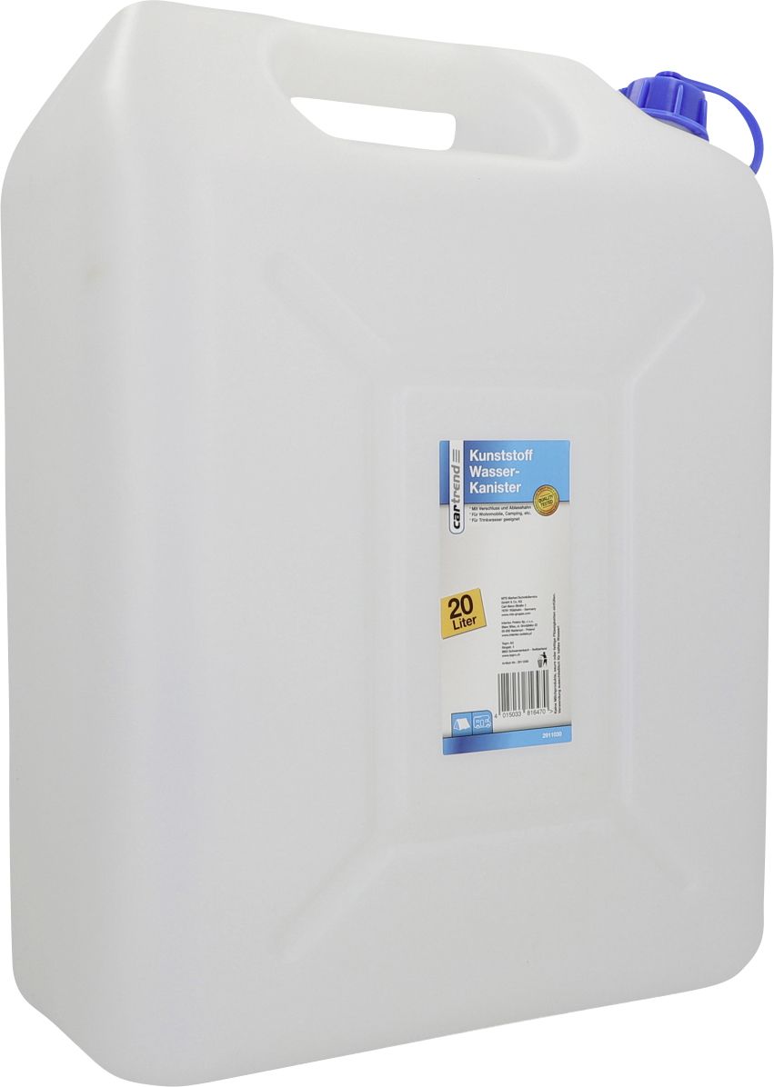 Cartrend Wasserkanister 20 Liter Volumen Kunststoff weiß von Cartrend