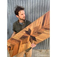 Reclaimed Style Redwood Schreibtisch - Stratus von CarvedCoast