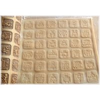 Roboter, Lasergravierte Walzennadel, Prägung Rollnadel, Rollnadel Zum Dekorieren Von Kuchen, Gravierte Walzennadel Für Kekse, Holzroller von CarvingRollingPin