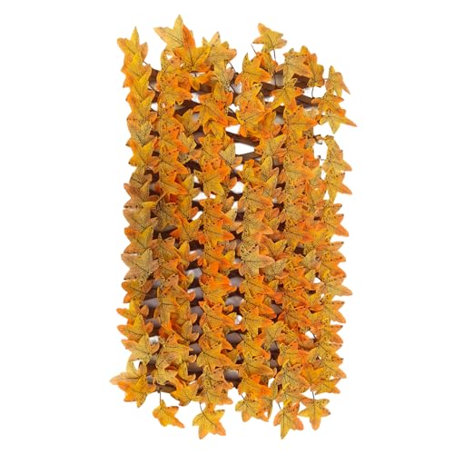 Herbstgartenzaun, ausziehbar, Zaun aus künstlichen Blättern, künstliche Pflanzenwand, Innen/Außen, Sichtschutz für Balkon/Terrasse (Modell 40 cm) (1 Stück) von Carziyer