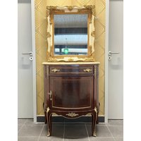 Stilvoller Waschbecken Unterschrank Retro Barock Style Mit Farblich Passenden Spiegel Stilvoller Waschbecken Unterschrank Retro Barock Style Mit Farblich Passenden Spiegel von CasAminMobel