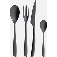 Bugatti Riviera 4 Piece Cutlery Set - Black von Casa Bugatti