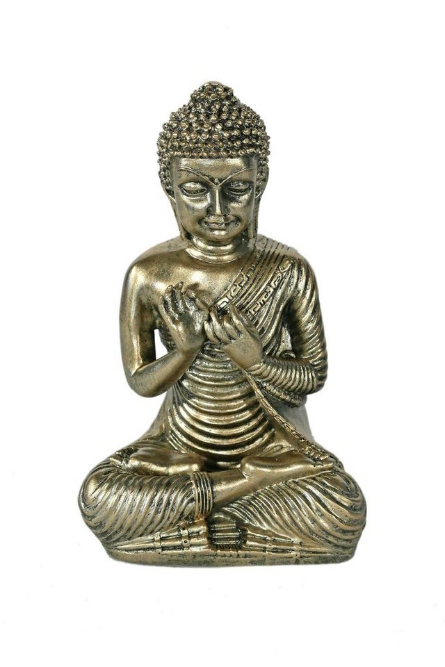 Casa Collection by Jänig Buddhafigur Buddha im Lotussitz, silber-gold, H 20 cm, Dekofigur, Buddha, Geburtstag von Casa Collection by Jänig