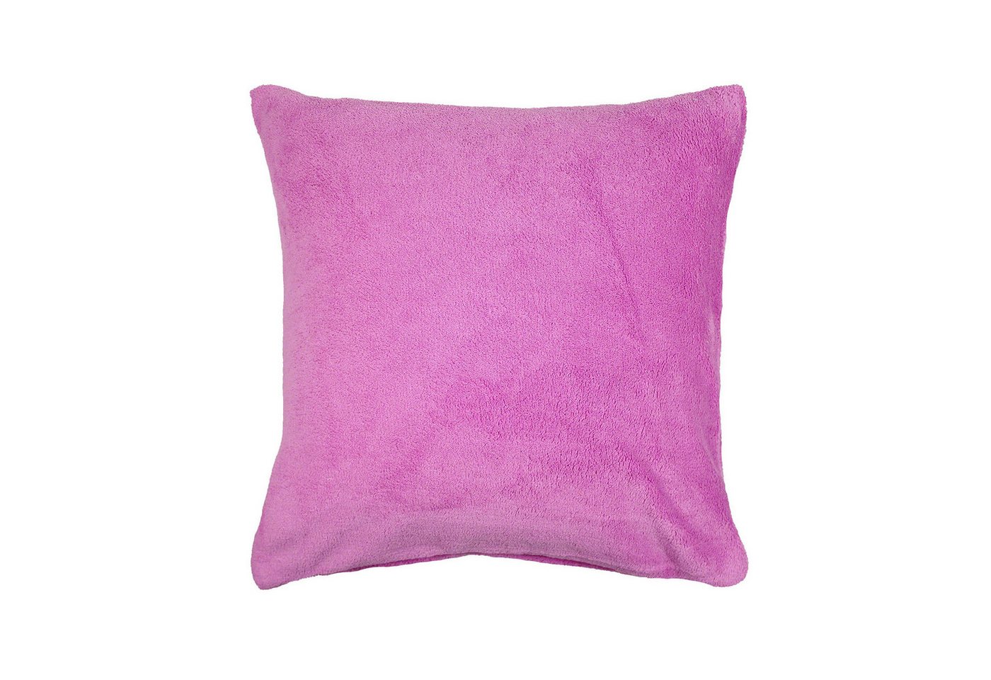Casa Colori Kissenbezug Fleece 50x50 cm Flausch Plüsch Microfaser uni - superweich soft, (1 Stück), mit Reißverschluss von Casa Colori