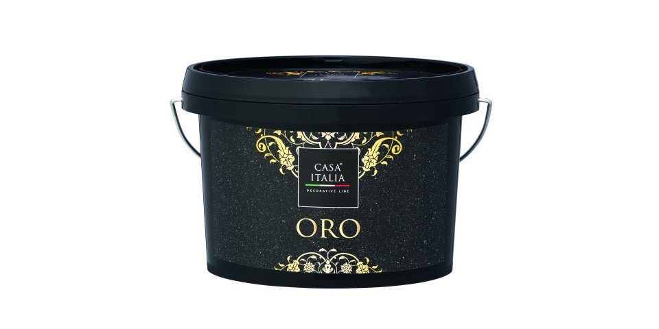 Casa Italia Strukturpaste Casa Italia ORO 1 L Metalleffektfarbe gold von Casa Italia