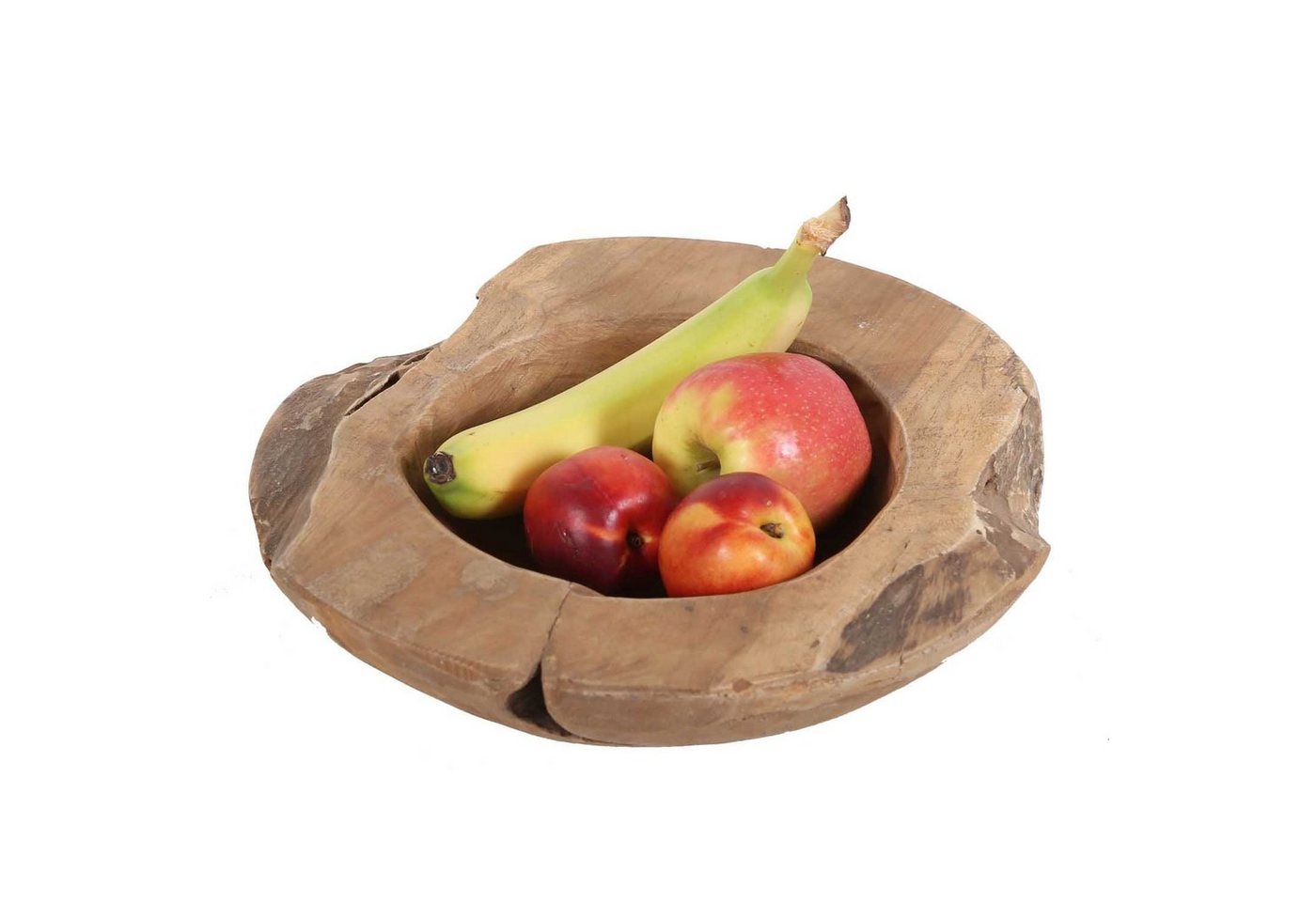 Casa Moro Dekoschale Teakholz Schale Carlo Ø 30cm massiv Holz Schüssel Obstschale, aus recyceltem Teak Holz gefertigt von Casa Moro