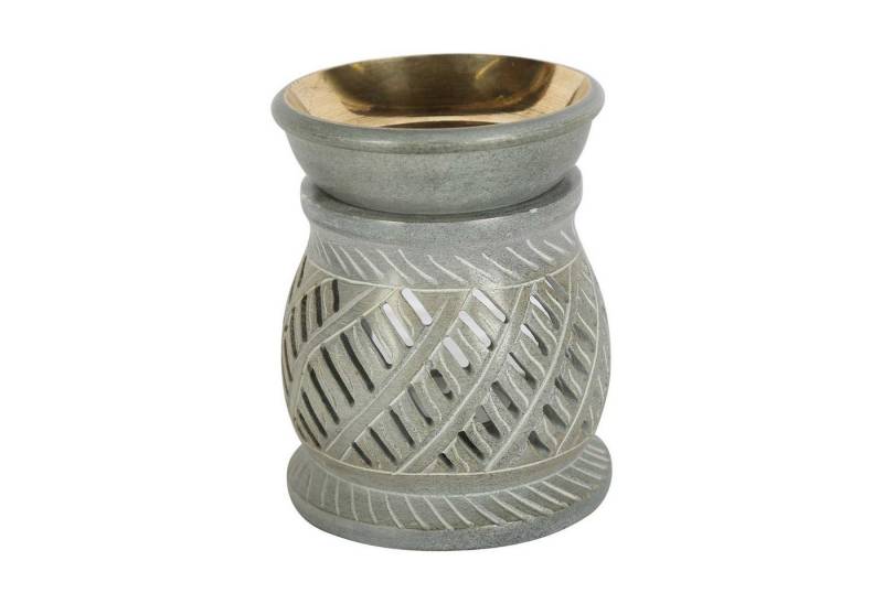 Casa Moro Duftlampe Orientalische Duftlampe Namaste aus Soapstone Diffusor Teelicht, handgeschnitzt Teelichthalter Windlicht von Casa Moro