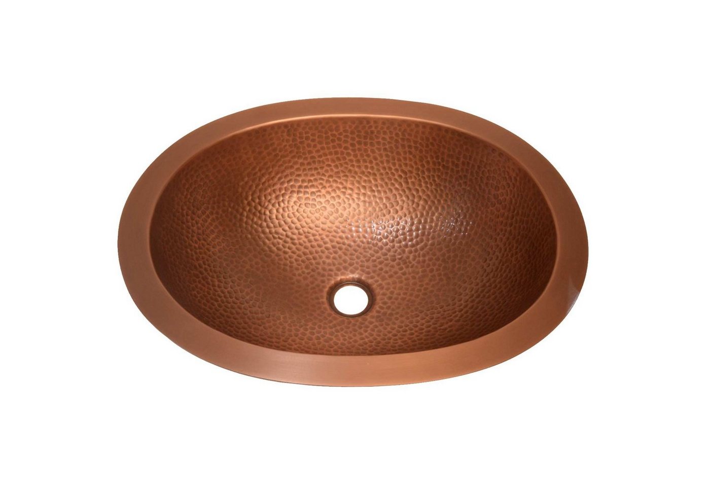 Casa Moro Einbauwaschbecken Orientalisches Metall Waschbecken Amir oval gehämmert, handgefertigt von Casa Moro