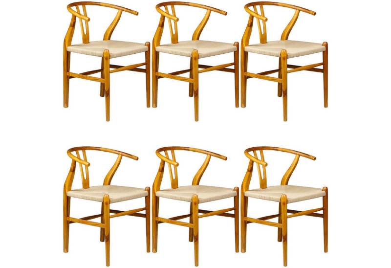 Casa Moro Esszimmerstuhl Armlehnstuhl aus Massivholz Farbe Walnuss (einzigartiges Holz Stuhl Design), auch als 2er 4er 6er Set Esszimmer Stühle von Casa Moro