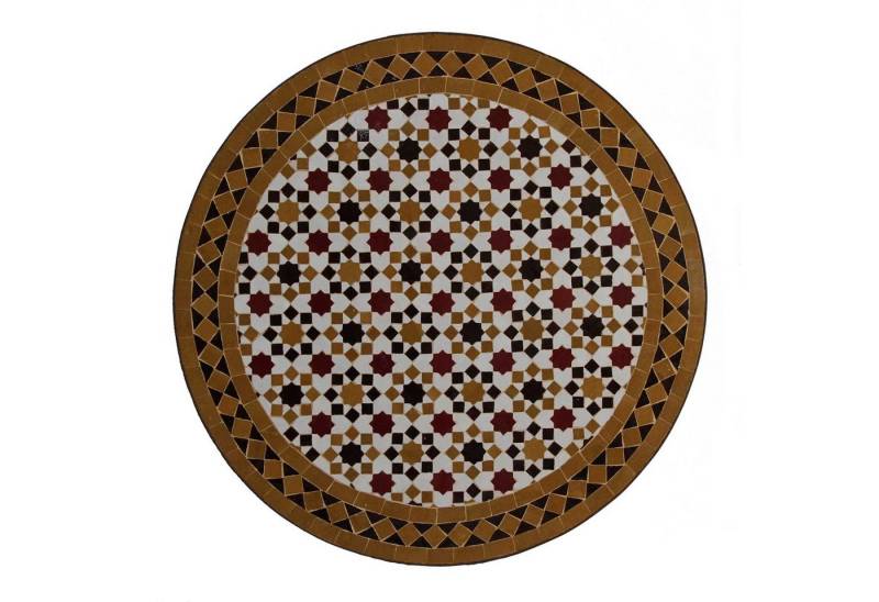 Casa Moro Gartentisch Marokkanischer Mosaik-Tisch aus Marokko handgefertigt Beistelltisch, Kunsthandwerk aus Marokko von Casa Moro
