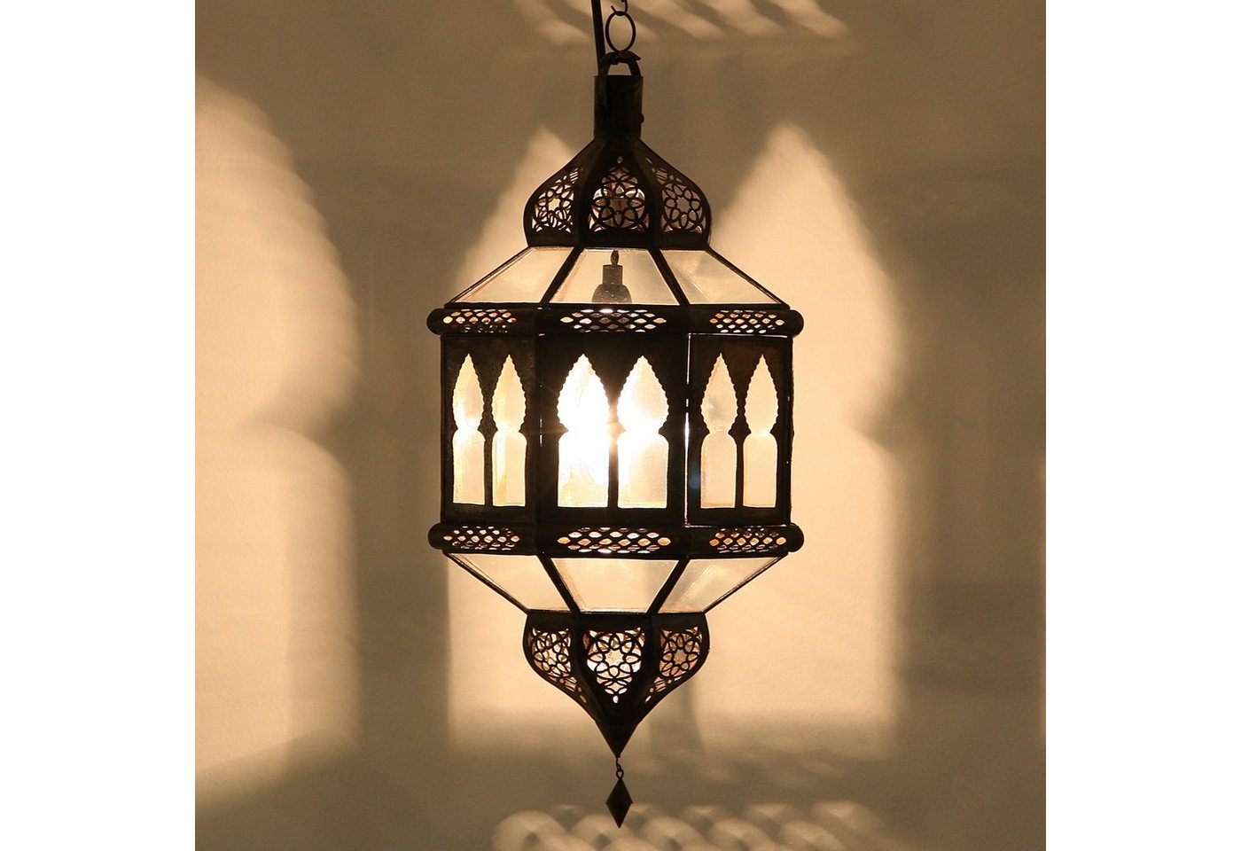 Casa Moro Hängeleuchte Orientalische Lampe Trombia Biban Transparent, ohne Leuchtmittel, marokkanische Hängelampe Ramadan Deko L1805 von Casa Moro