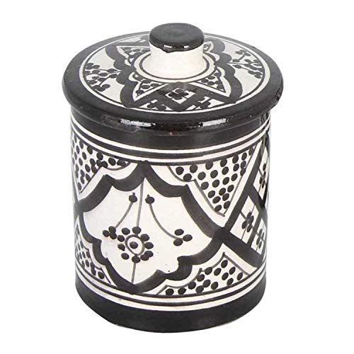 Casa Moro Handbemalte Keramik Zuckerdose 0,25 L Kunsthandwerk aus Marrakesch KSF048 von Casa Moro