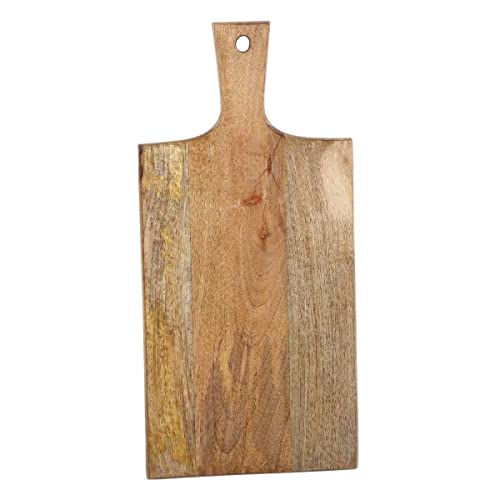 Casa Moro Holz Servierbrett 40 cm lang massiv Schneidebrett mit Griff | Servierplatte Käse-Brett Tapas-Brett rustikal | Designer Küchenbrett zum Aufhängen SB40 von Casa Moro