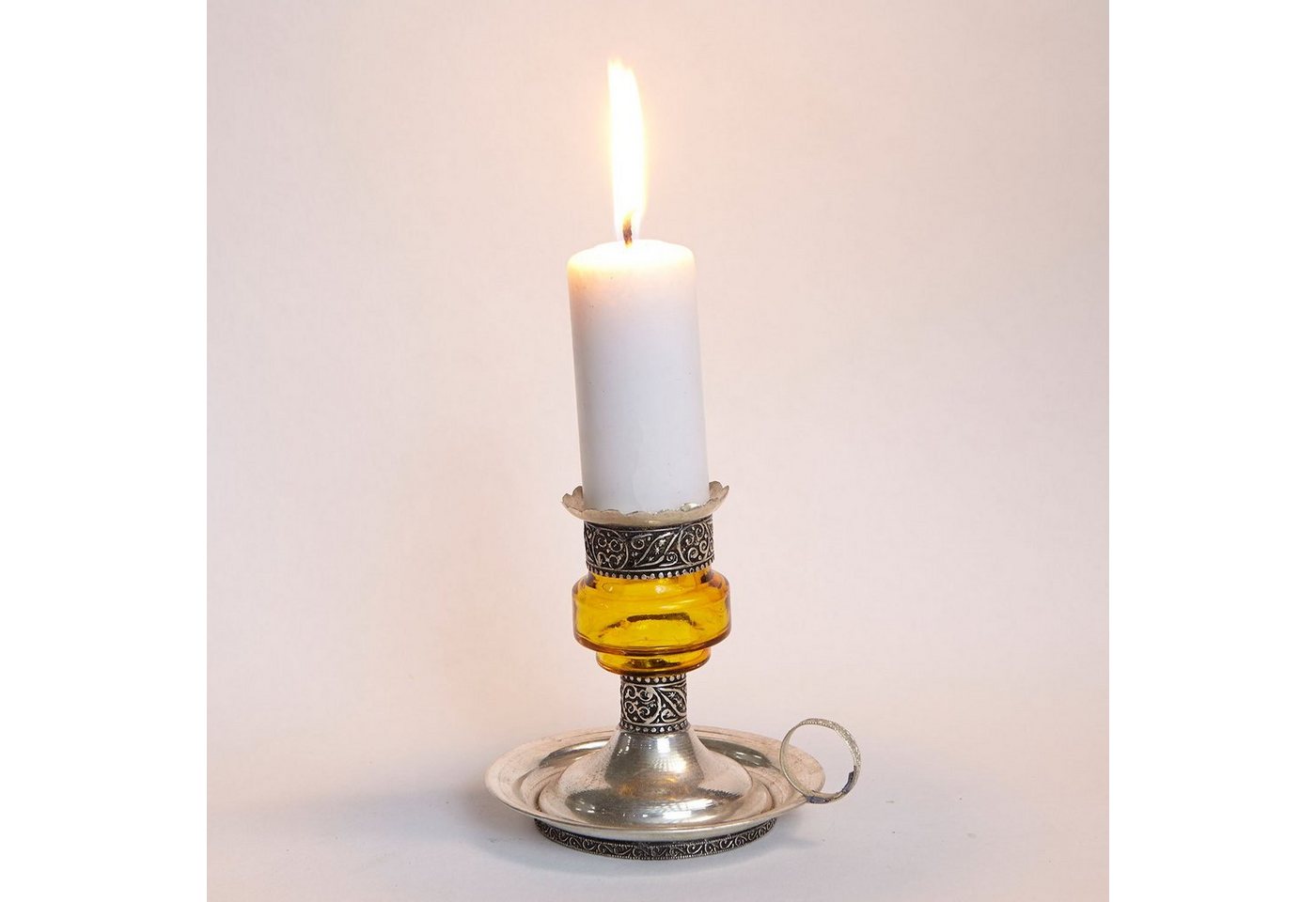 Casa Moro Kerzenständer Marokkanischer Kerzenhalter Aladin aus Metall & Glas (Romantisches Kerzenlicht, Tisch Dekoration Feier Weihnachten), Kerzenleuchter aus Marrakesch von Casa Moro