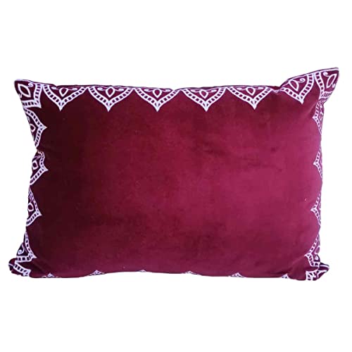 Casa Moro Marokkanisches Samtkissen Luka Farbe Bordeaux 45x30 cm mit Füllung | orientalisches Deko-Kissen Zierkissen Bestickt für Deine Couch Sofa Lieblings-Sessel Casa Moro Marokkanisches Samtkissen Luka Farbe Bordeaux 45x30 cm mit Füllung | orientalisches Deko-Kissen Zierkissen Bestickt für Deine Couch Sofa Lieblings-Sessel von Casa Moro