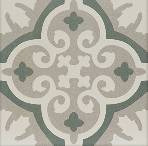 Casa Moro Mediterrane Keramikfliesen orientalisch Muna 20x20 cm 1qm aus Feinsteinzeug in Zementoptik | Bodenfliesen & Wandfliesen für schöne Küche Flur & Badezimmer | FL7012 von Casa Moro