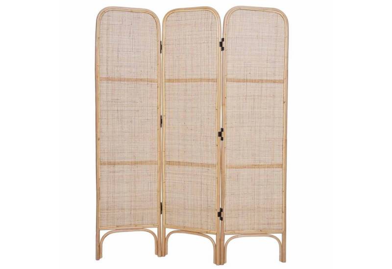 Casa Moro Paravent Rattan Paravent SEMARAS 136x170 (B/H) Beige Braun aus Natur-Rattan, Handgefertigt von Casa Moro