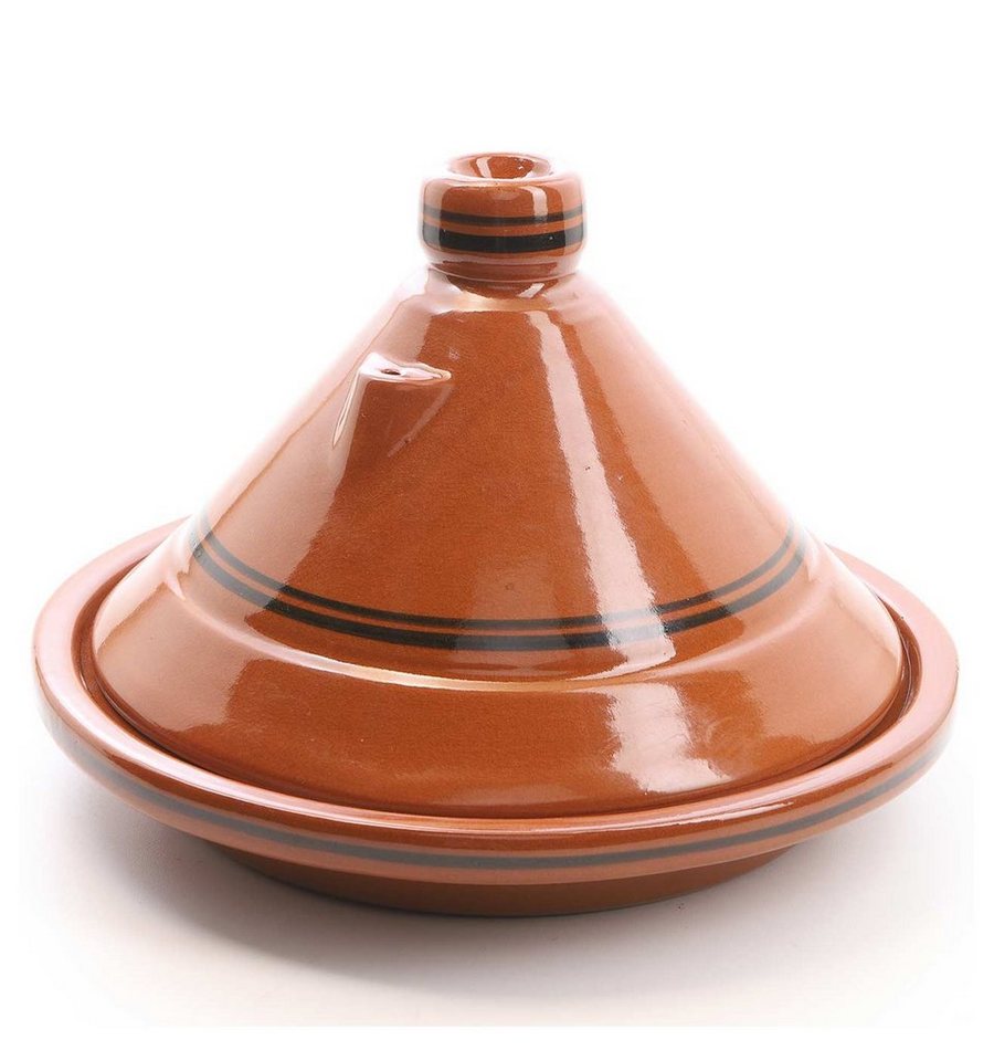 Casa Moro Schmortopf Marokkanische Tajine Terra Miel glasiert Tagine, Ton (Marokko Schmortopf Gartopf für gesundes kochen, 2-tlg., Tontopf, handgetöpfert aus Marrakesch), Kunsthandwerk von Casa Moro