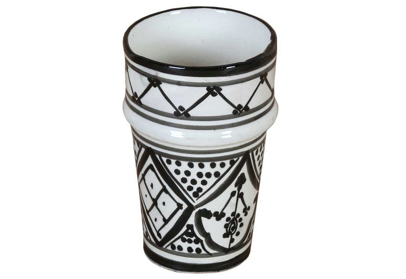 Casa Moro Tasse Marokkanische Keramik Tasse Sakina, handbemalter Becher, Keramik, Kunsthandwerk aus Marokko von Casa Moro