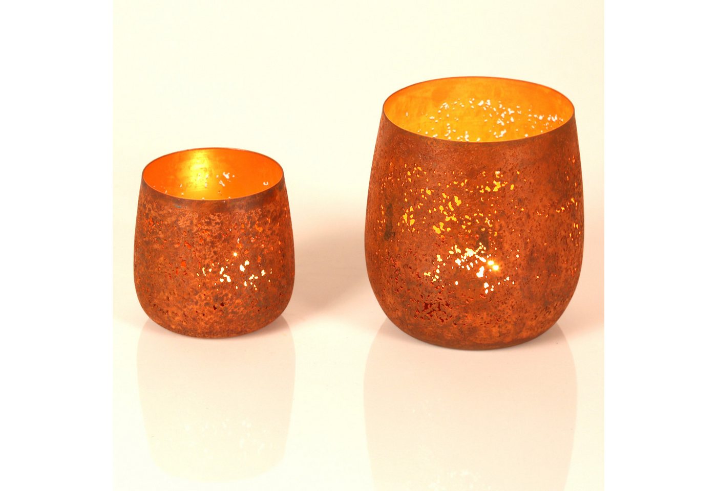 Casa Moro Teelichthalter Windlicht 2er Set Rost-Rot rustikal Metall Kerzenhalter (einzigartige Tischdeko Industrial Look), Ostern Muttertag Deko für Teelichter Geschenk-Idee Ricardo 71148-2 von Casa Moro