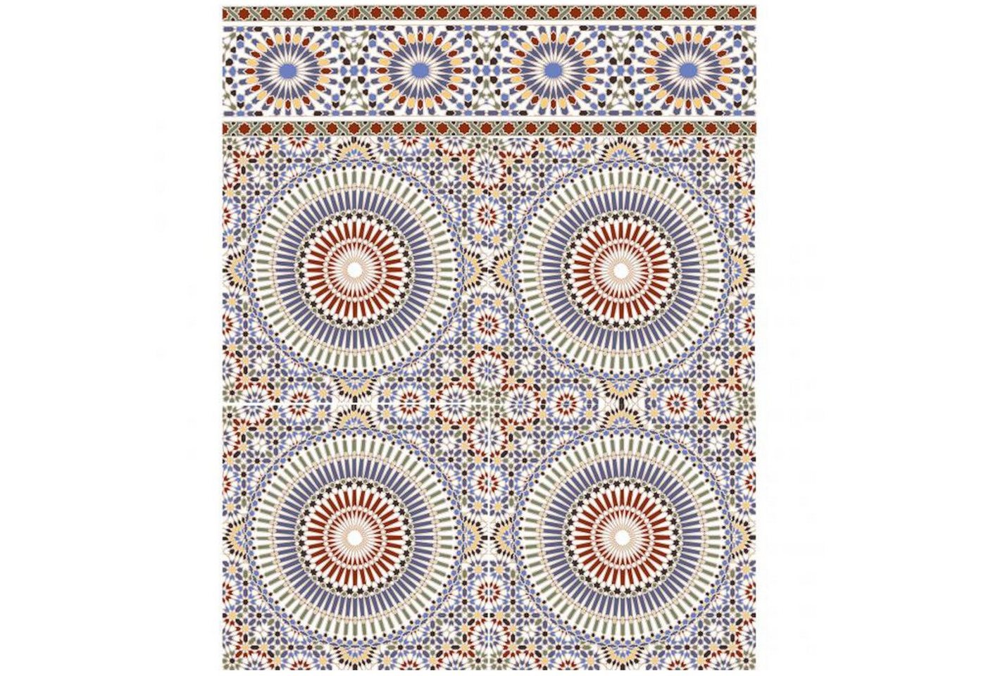 Casa Moro Wandfliese Marokkanische Wand-Fliesen Tanger 20x20 cm bunt mit Mosaik-Muster, Orientalische Wandfliesen für Küche Badezimmer Flur Küchenrückwand (1 Quadratmeter), FL16011, Mehrfarbig von Casa Moro